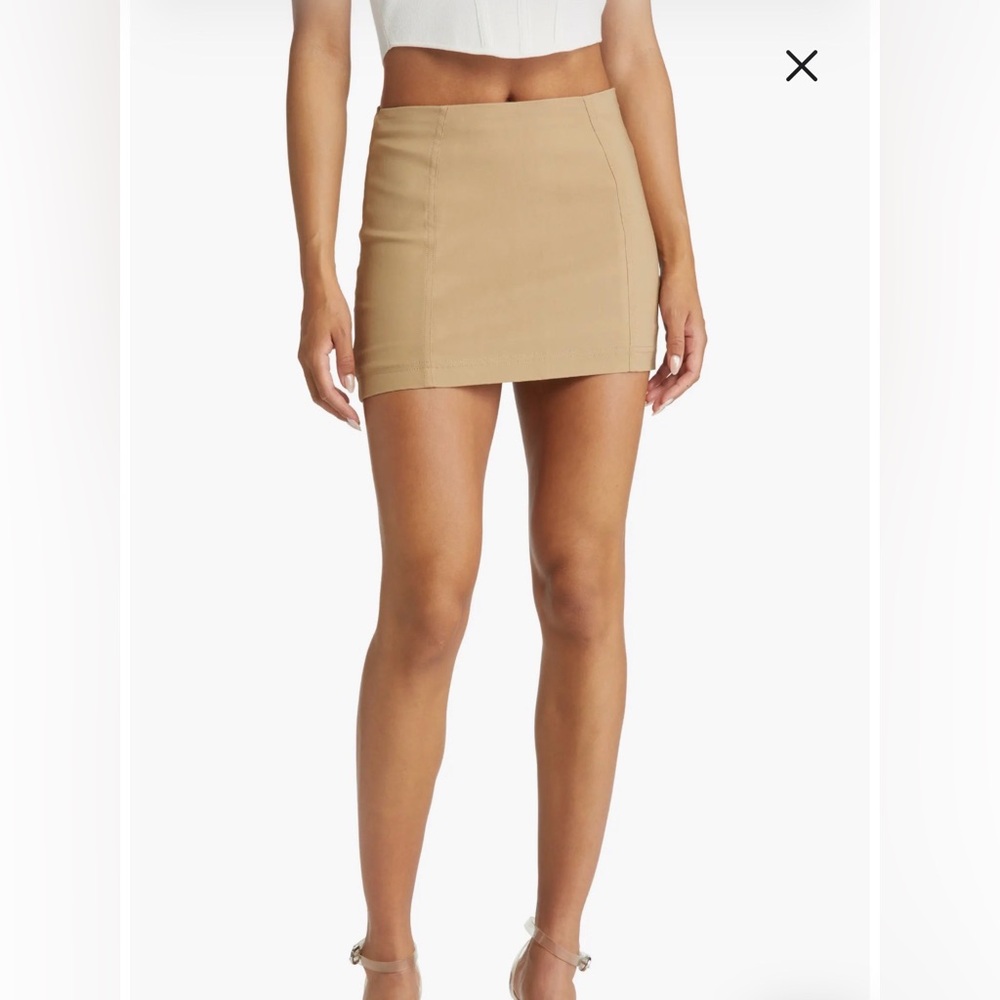 House of CB Camel Mini Skirt